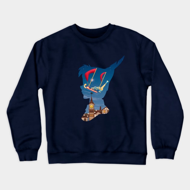 Peter Pan's Flight Crewneck Sweatshirt by fastpassfacts